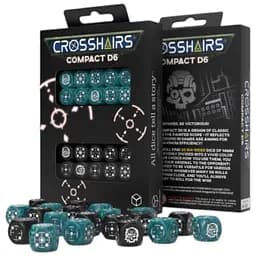 Набор кубиков Crosshairs Compact D6: Stormy&Black (20 шт.) (STCA04)
