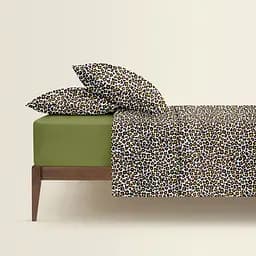 Комплект постільної білизни Cosas Leopard CS1 Полуторний бежевий (LeopardPattern_74Avocado_160) - мініатюра 2