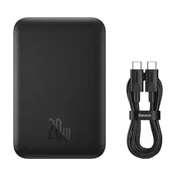 Зовнішній акумулятор Baseus Magnetic Mini Air Wireless Fast Charge Power Bank 6000mAh 20W Cluster Black（With Simple Series Charging Cable Type-C to (P10059002113-00) - мініатюра 10