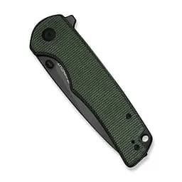 Ніж складаний Sencut Praktisk S24019-3 зелений Micarta, чорне лезо - мініатюра 5