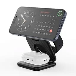 БЗУ WIWU Wi-W035 Kevlar Mag Go 3 in 1 wireless charger