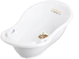 Ванна дитяча Tega Baby зі зливом Wild&Free Little Deer 86 см white pink