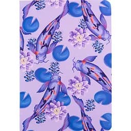 Книга записная Axent Fish A5 в клеточку 80 листов сиренево-синяя (8700-3-A)