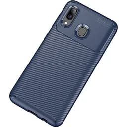 Чохол-накладка Toto TPU Carbon Fiber 1.5 mm Case Samsung Galaxy A20/A30 Dark Blue - мініатюра 2