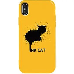 Чохол-накладка Toto Pure TPU 2 mm Print Case Apple iPhone X/XS #48 Inkcat Yellow