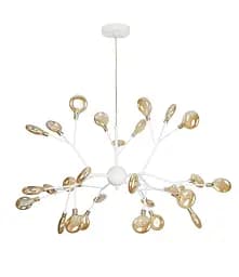 Люстра LED PETALS Levistella 918LP262-27 WH+BR