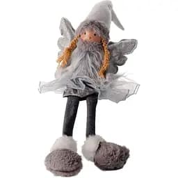 Новогодняя игрушка Novogod'ko Ангел LED крылья 48 см серебристая (974829)