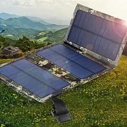 Портативна батарея Solar Power Bank 14w 5V 1A сонячний зарядний пристрій + контролер + USB - мініатюра 2