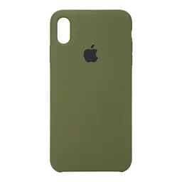 Чехол-накладка силиконовый противоударный для Apple iPhone X/XS, панель с защитой всего корпуса, софт тач, virid green, ArmorStandart (ARM54450)