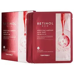 Набір масок для обличчя Tony Moly Red Retinol Perfecting Ampoule Mask Set з ретинолом 23 г