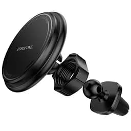 Автотримач Borofone BH135 Parker ring magnetic (air outlet) Black - мініатюра 4