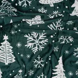 Плед Ardesto Christmas Flannel 160х200 см 100% поліестер ялинки (ART0128PB) - мініатюра 3