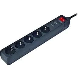 Фільтр-подовжувач мережевий EnerGenie 4.5м 5 розеток black (SPG5-C-15)