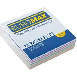 Блок паперу для нотаток Buromax Зебра непроклеєний 80х80х20 мм різнобарвний (BM.2255)