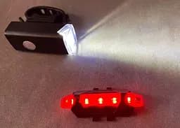 Вело фара передняя и задняя Bike Light 025 велосипедный аккумуляторный фонарь на велосипед с креплением