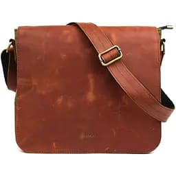 Сумка через плече Tarwa розміру А4 з парусини та шкіри 30х32х7.5 см sum0028339