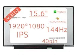 Матриця B156HAN08.4 екран для ноутбука 15.6" IPS 144Hz 1920×1080, матова, 40pin, Slim, narrow border 350mm 250 cd/m2, 85/85/85/85, 800:1, Slim, 15.6", 1920x1080, 40pin, матова, 144Hz
