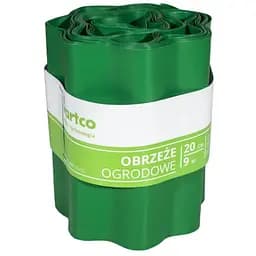 Бордюрна стрічка VARTCO 9 м х 20 см зелений БОРЛ0003