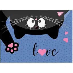 Папка-конверт Yes Meow, A4, з кнопкою (491871)