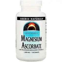 Магній аскорбат Source Naturals 1000 мг 120 таблеток