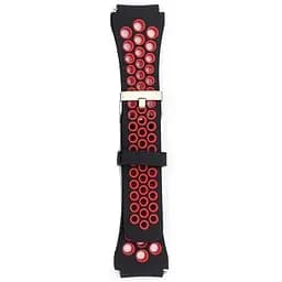 Спортивний ремінець Primo з перфорацією для годинника Huawei Watch GT 2/GT Active 46 мм Black Red