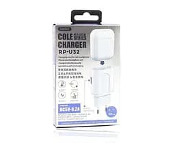 Мережевий зарядний пристрій Remax RP-U32 1 порт для AirPods білий - мініатюра 2