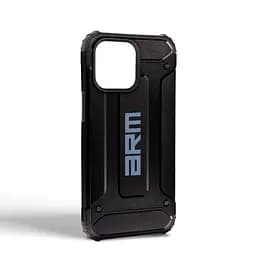Чехол для Apple iPhone 15 Pro Max, Panzer, черный, противоударный, бронированный, милитари, панель-накладка, защита всего корпуса, защита дисплея и камеры, термополиуретан (TPU) + поликарбонат (PC), ArmorStandart (ARM73741) - мініатюра 2