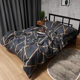 Підковдра Moon&Star Мікросатин Premium Deep Blue Luxe King Size 220x240 см - мініатюра 3