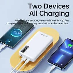Зовнішній акумулятор Remax RPP-316 Noah Series 20W + 22.5W 20000 mAh білий - мініатюра 3
