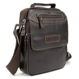 Мессенджер кожаный на несколько отделений черный Ruff Ryder RR-9102-1DB