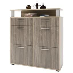 Тумба для взуття Еверест ТО-3, 98.4х36х108 см сонома/трюфель (EVR-2221)