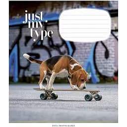 Тетрадь ученическая Школярик Pets portraits, в клеточку, 24 листы, ВД-лак, 25 шт. (024-3234K)