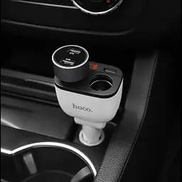 Автомобільна зарядка від прикурювача біла HOCO Z28 Power Ocean 2 USB 3.1A - мініатюра 3