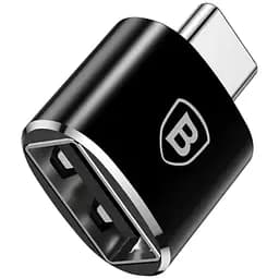 Перехідник Baseus USB Female To Type-C Male Adapter Converter Black