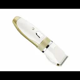 Машинка для стрижки волосся на акумуляторі біла Geemy GM-6001 - мініатюра 2