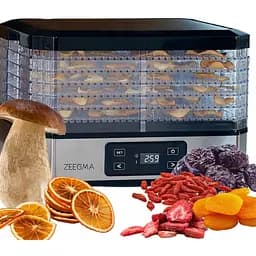 Сушарка для овочів, фруктів та грибів Zeegma Dry Chef Silver дегідратор