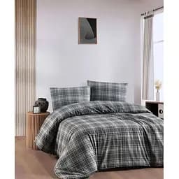 Постільна білизна Grey Plaid Фланель Cotton Collection pbe0052040
