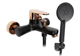 Змішувач для ванни Rea Mild black rose gold REA-B4813 Чорний
