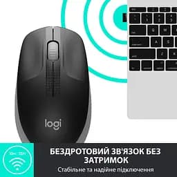 Бездротова миша Logitech M190 Wireless Mid Grey (910-005906) - мініатюра 3