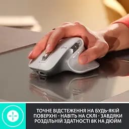 Мишка Logitech MX Master 3S Performance Wireless Mouse Bluetooth Graphite (910-006559) - мініатюра 2