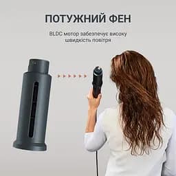 Фен-щітка Rowenta Air Rotate 1300 Вт чорно-золотий (UB9920E0) - мініатюра 18