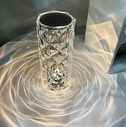 Настільна лампа нічник LED Rose Diamond 16 режимів підсвічування 5 Вт Світильник настільний з пультом від USB/батарейки - мініатюра 5