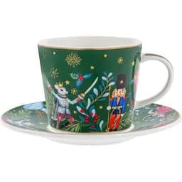 Чайный набор Lefard Green Christmas 220 мл 2 предмета (922-073)