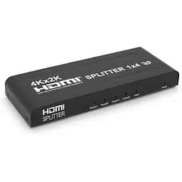Активний HDMI сплітер Voltronic 1=>4 порти, 4K, 2K, 3D, 1080Р, 1,4 версія, DC5V/2A, Metal, Box