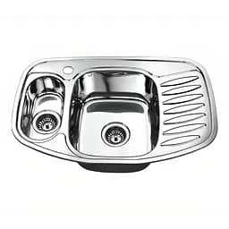 Мийка кухонна Kraft 7851-15BD Decor подвійна 767х507х180 мм 110х0,8 мм 30412