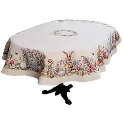 Скатерть Прованс Соцветие гобелен овальная 136х180 см (44106)