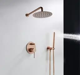 Душова система прихованого монтажу Rea Lungo rose gold + BOX REA-P4111, Теплий захід сонця - мініатюра 8