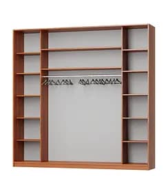 Шафа-купе тридверна MebelStar Комбо AL 3ДСП 250x60x240 см Аляска білий (MBS-2035) - мініатюра 2