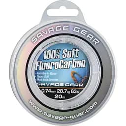 Флюорокарбон Savage Gear Soft Fluorocarbon 20 м 0.60 мм 21.6 кг Clear