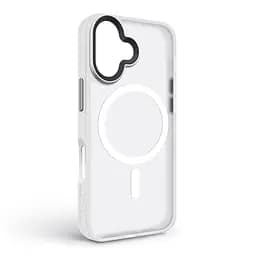 Чехол для Apple iPhone 17, Uniq MagCase, белый, противоударный, панель-накладка с MagSafe, ударопрочный TPU+PC, с магнитом MagSafe, поддержка полноценной беспроводной зарядки, ArmorStandart (ARM86264) - мініатюра 2